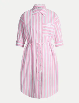 JEANS Gestreiftes Hemdblusenkleid Rosa XS - Joop! - FashionsVida