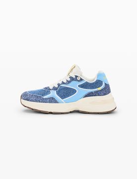 Zapatillas runner combinadas, Mujer, Azul, 36
