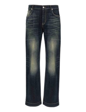 Jeans a gamba larga