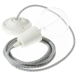 Cables Suspension Luminaire Rd65 Lozenge Diy 2 M Steward Blue / White One Size