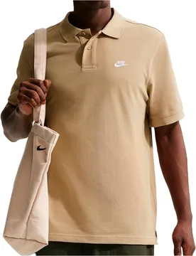 Club polo manga corta hombre Beige (L) - Nike - FashionsVida