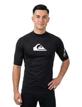 Rash Guard Manches Courtes All Time Uv Black L