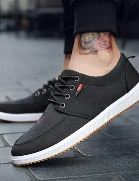 New Men Canvas Shoes Fashion Breathable Casual Shoes for Men Comfortable Men Driving Shoes Lace Up Sneakers Zapatillas De Hombre - Aliexpress - FashionsVida