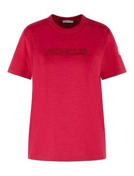 T-shirt in cotone rosa ciliegia