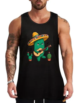 Cactus guitar, happy Cinco de Mayo Mexican colorful Tank Top Gym Training Tank Top Quick Dry Athletic Sleeveless - Aliexpress - FashionsVida