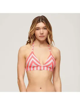Top Bikini Triangle Pink Stripe XS