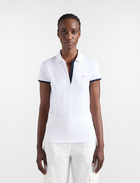 Harmont&blaine polo slim fit donna bianco