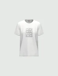 T-shirt con stampa donna bianco