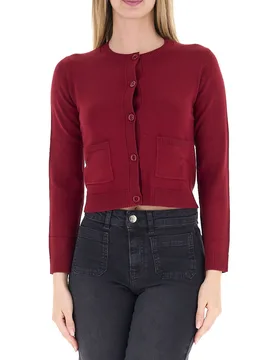 Cardigan girocollo BORDEAUX XL - I Blues - FashionsVida