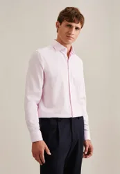 Regular Business Hemd Struktur Rosa/Pink 42