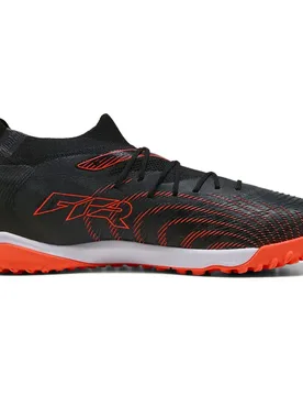 Chaussures De Football Future 9 Match Tf Black / Glowing Red / Strong Gray EU 40 - Puma - FashionsVida