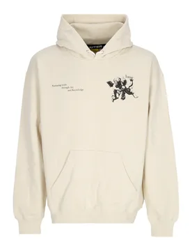 Felpa Leggera Cappuccio Uomo Souls Hoodie Cream - IUTER - FashionsVida