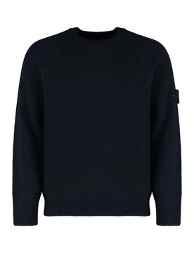 Long-sleeves Logo-patch Sweater