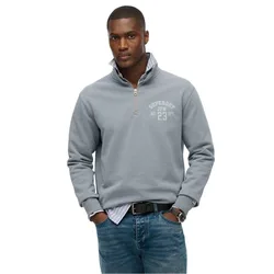 Sweat à Demi-zip Athletic Ess Flint Stone Blue Grey L