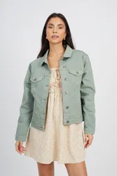 Denim Womens Jacket - - Size: 10