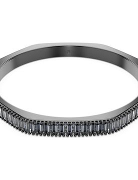 Bracciale rigido Matrix, Taglio baguette, Forma ottagonale, Grigio, Placcato rutenio L