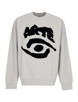 Felpa Leggera Girocollo Uomo Eye Front Crewneck Grey