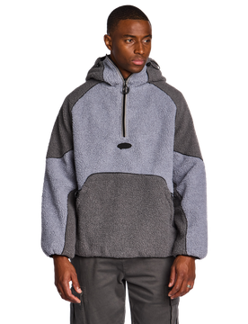 Roma Borg Half Zip Sherpa Herren Trainingsoberteile - Grau - Größe M - Sherpa Grey M