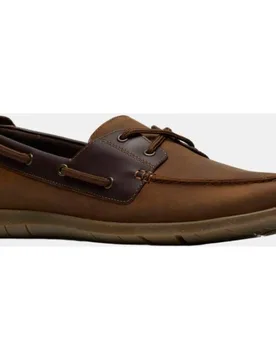 Zapato Flexway 2Eye en Nubuck con suela de Goma - Clarks - FashionsVida