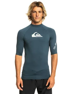 Rash Guard Manches Courtes Alltime Sfsh Navy Blazer Heather 2XL - Quiksilver - FashionsVida