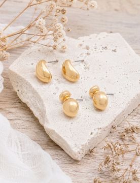 Orecchini a lobo 2 pack - oro