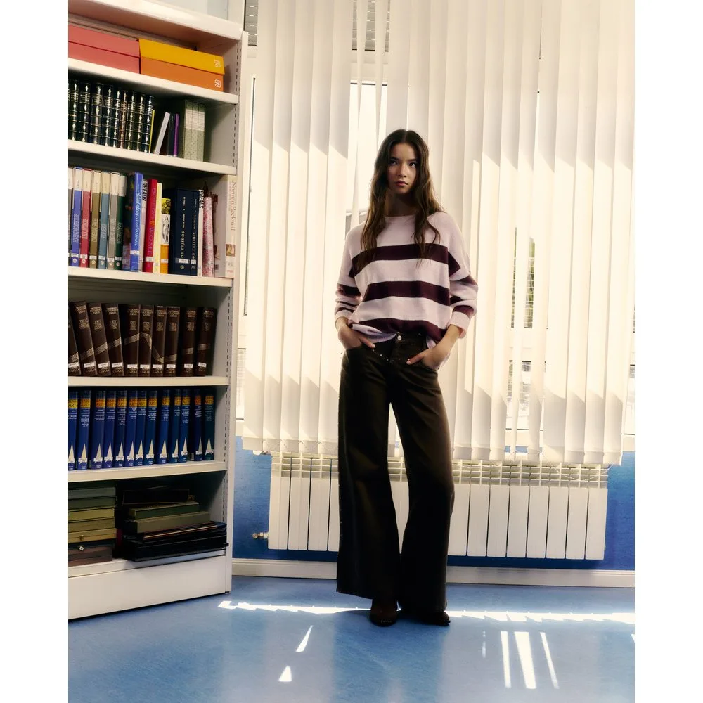 Jersey de mujer oversize rayas - Green Coast - FashionsVida