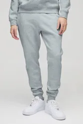 Herren Schmale Basic-Jogginghose Grey Marl Größe 2XL