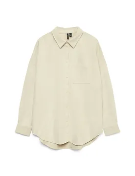 Camicia A Maniche Lunghe Sanne Courderoy Pumice Stone S