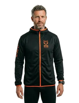 Giacca Waterproof Ultra Light Black / Fluo Orange XL