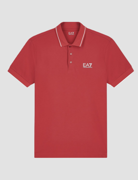EA7 polo uomo rosso