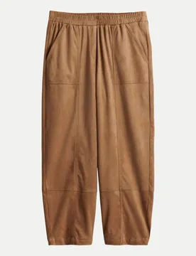 City Pants Myha Barrel mit Komfortbund Braun 40 - Opus - FashionsVida
