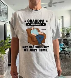 Funny Graphic T Shirt Custom Nap Slogan Printing Personalized Custom Pattern For Elderly Grandpa Dad Father Day Present