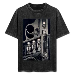 Giger Birth Machine T-Shirt Big and Tall Basic Tee Shirt