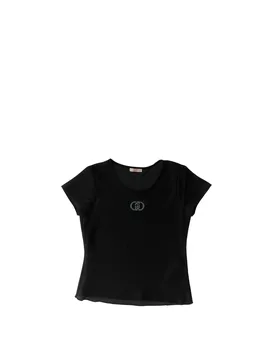 T-shirt girocollo JUNIOR NERO L - Liu jo - FashionsVida