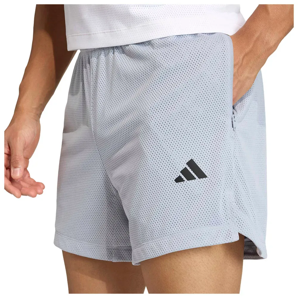 Short D4t Power Essentials Workout Mesh 5´´ Halo Silver M - Adidas - FashionsVida