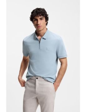 Para hombre. 50537507 Polo slim fit (L), Casual, Algodón, Manga corta