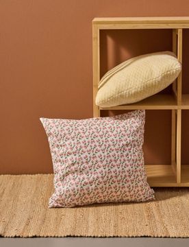 Fodera per cuscino con motivo floreale - multicolor
