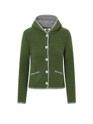 Chaqueta de punto tradicional MALWINE verde oscuro M