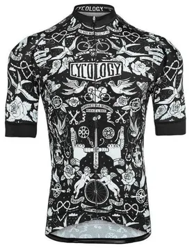 Maillot à Manches Courtes Velo Tattoo - Cycology - FashionsVida