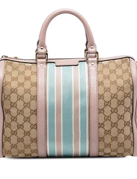 Medium GG Canvas Web Joy Boston Bag - Gucci - FashionsVida