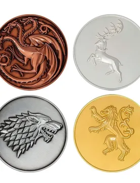 Coffret De Pièces Maisons édition Limitée Le Trône De Fer Multicolor One Size unisex - Fanattik - FashionsVida