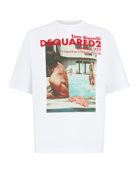 Dsquared2 T-Shirt blanc M - Dsquared2 - FashionsVida