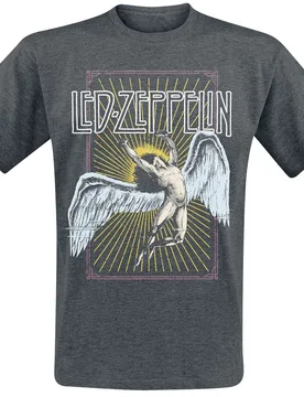 T-Shirt - Icarus Colour - S bis XXL - für Männer - Größe XXL - dunkelgrau - Lizenziertes Merchandise! - Männer - male - Led Zeppelin - FashionsVida
