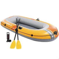 Barca hinchable Challenger 2 con remos y bomba de inflado