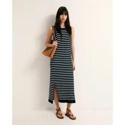 Sfera - Vestido midi rayas