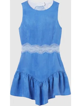 Vestido corto fluido con espalda descubierta - CLAUDIE PIERLOT - FashionsVida
