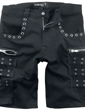 Gothic Short - Army Of The Night - S bis XXL - für Männer - Größe S - schwarz - Männer - male - Gothicana by EMP - FashionsVida