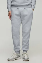 Herren Basic Slim Fit Jogginghose Grey Marl Größe Small
