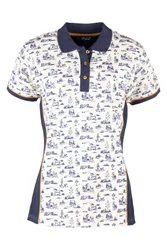 Muston Womens Equestrian Polo Shirt - - Size: 8