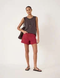 HUSH Denim Shorts Red female